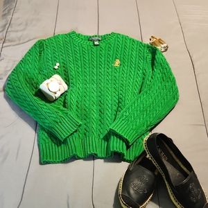 Lauren Ralph Lauren Green sweater